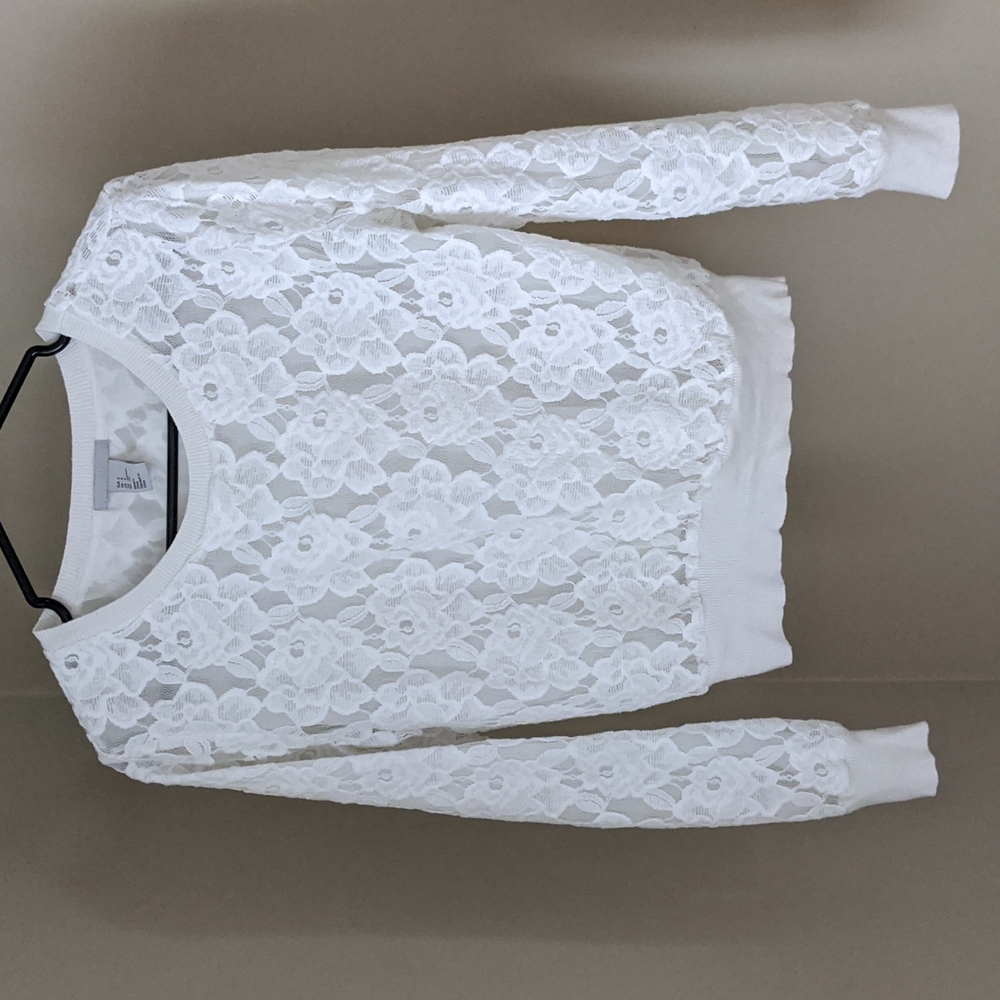 H&M Sheer Flowered Top/Sweater